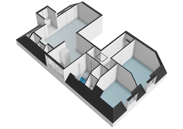 Floorplan - Oude Singel 78E, 2312 RD Leiden